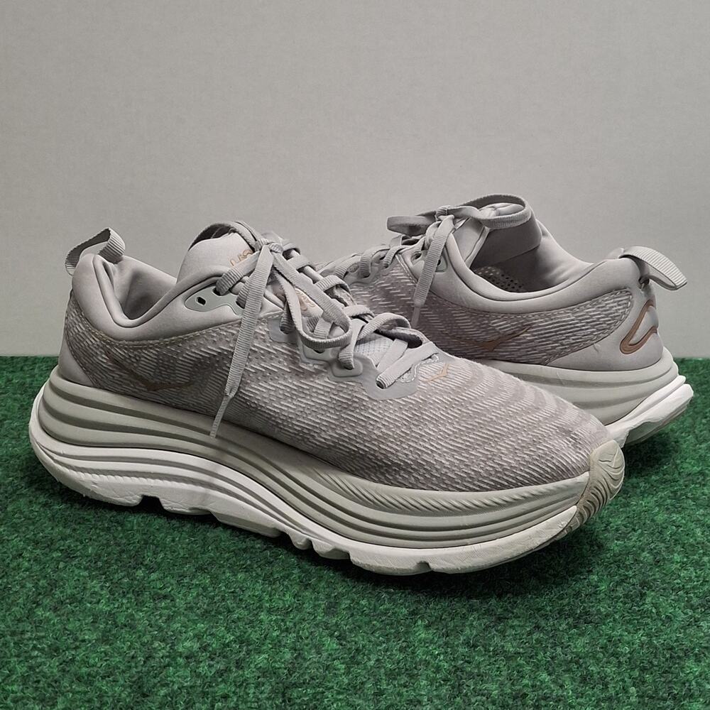 Hoka One Gaviota 5 Wide Women's Size 9.0D Harbor Mist Rose Gold Running Shoes - Picture 4 of 9